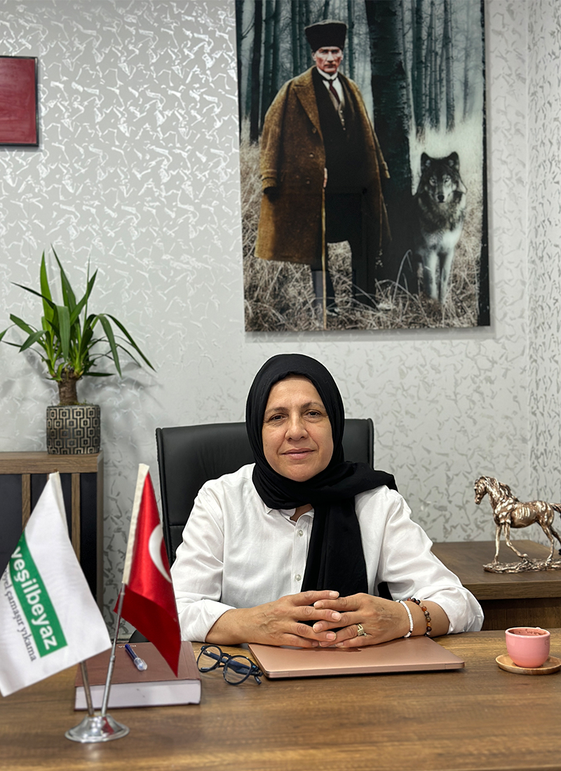 Yeşil Beyaz Laundry